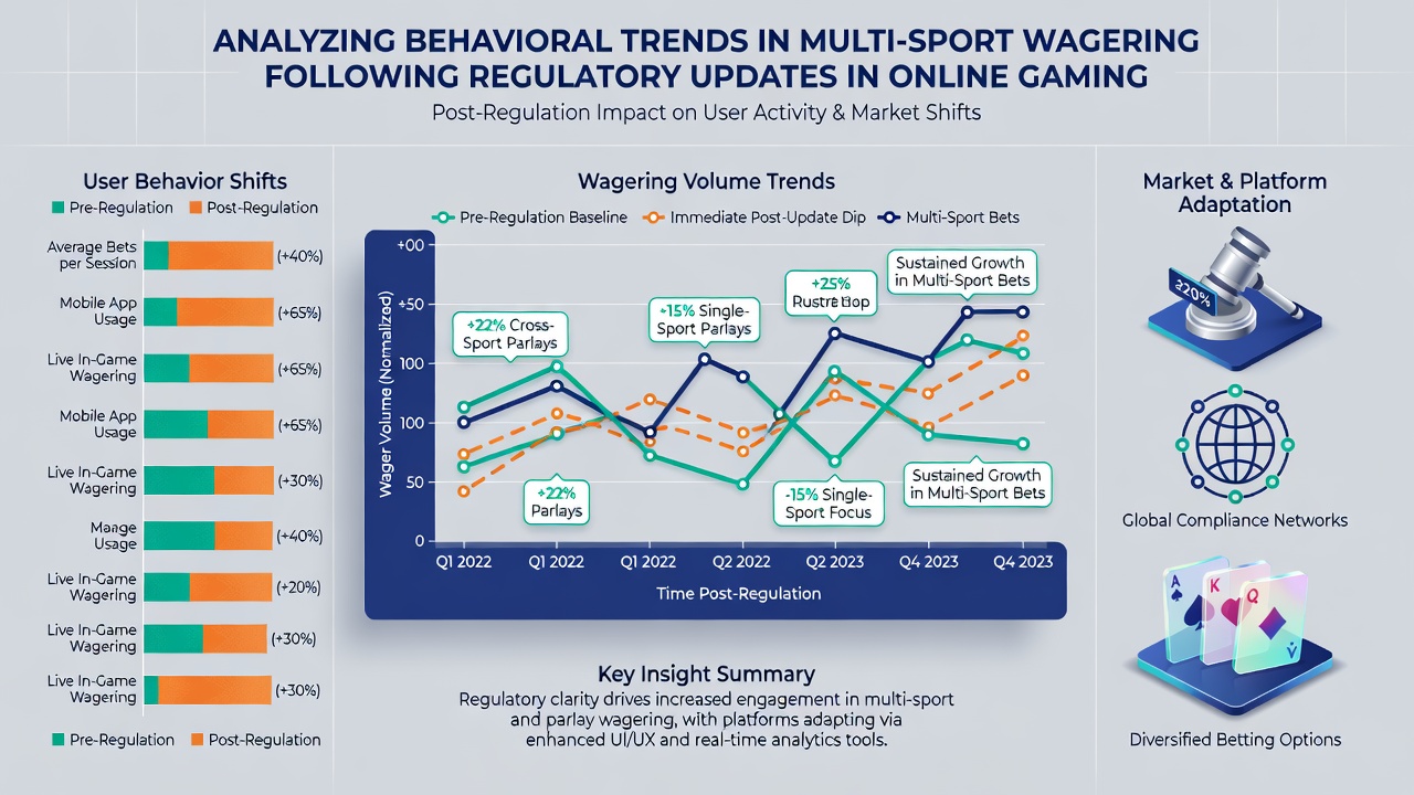 Diagram van multisportweddenschapspatronen na regelgevingsveranderingen