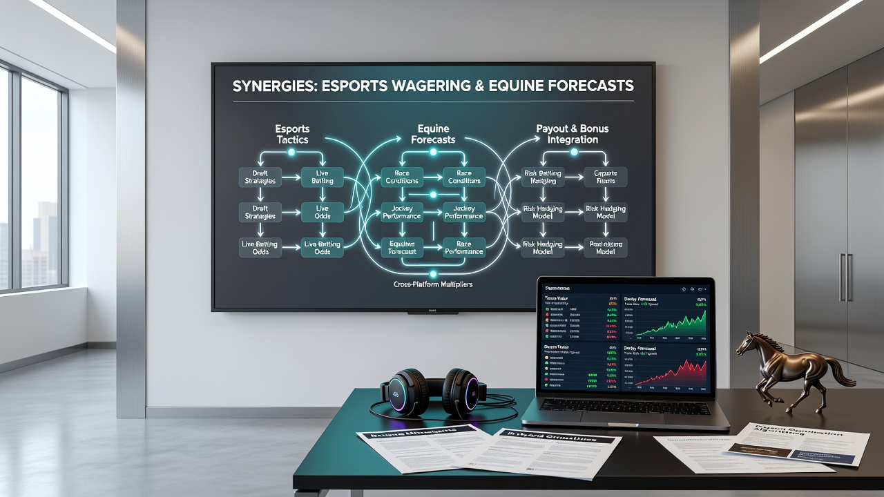 Grafiek die synergieën illustreert tussen esports tactieken en paardenren voorspellingen met payout data